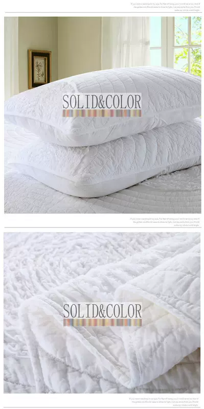 Xuất khẩu bông châu Âu và bông thủ công quilting bằng cách phủ giường ba bộ màu rắn quilted quilted tấm trải giường các mẫu ga trải giường đẹp