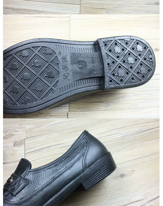 Mùa hè mưa khởi động của nam giới bếp làm việc giày không thấm nước thấp để giúp ngắn ống non-slip đầu bếp giày gân giày dưới giày cao su của nam giới jordan xám trắng