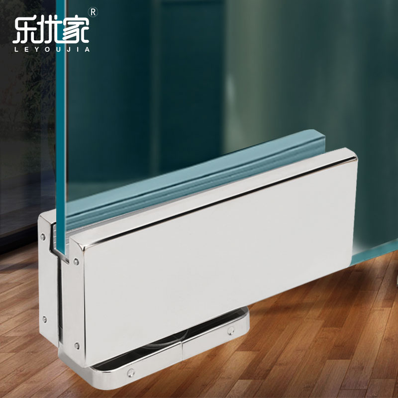 Leyou home stainless steel buffer silent glass door closer Office door automatic closing without grooving spring