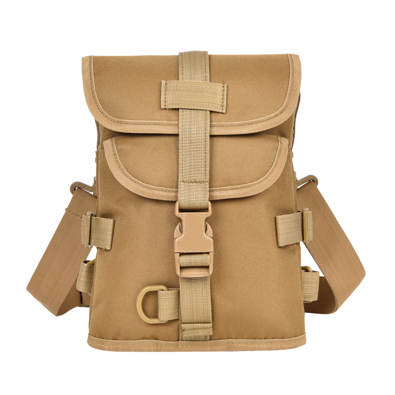 Outdoor waist bag multi-function messenger bag men's and women's chest bag sports single-shoulder backpack camouflage multi-function riding tactical bag