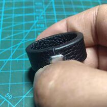 Hand-made first layer cowhide leather belt Belt strapping ring Storage ring Bag belt strap handle fixing ring