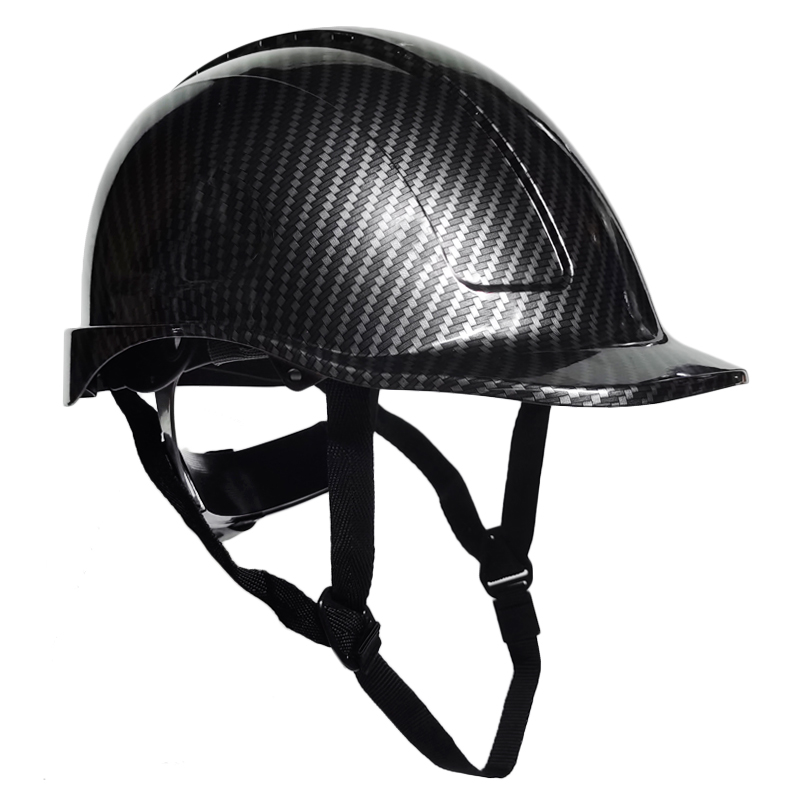 Darnwell ABS Carbon fiber Color Site Safety helmet Men's black Architectural Road Bridge Safety Protective Head Hat Inprint