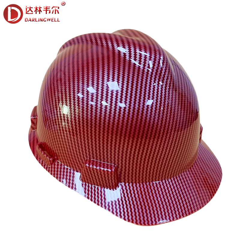 Darling Wellau Defense against noise Carbon fiber Safety helmet Site Leadership Inspection of construction cap Safety helmet Anti-smash anti-crash