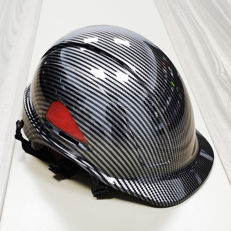 Darnwell Carbon fiber safety helmet Site Summer reflective anti-smash safety helmet Construction building breathable engineering hat man
