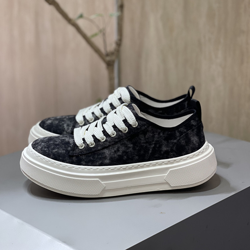 Doti New Summer Style Men's Retro Trendy Men's Stylish Thick-Soled Lightweight Cloth Shoes Breathable Fashionable Versatile Casual Shoes