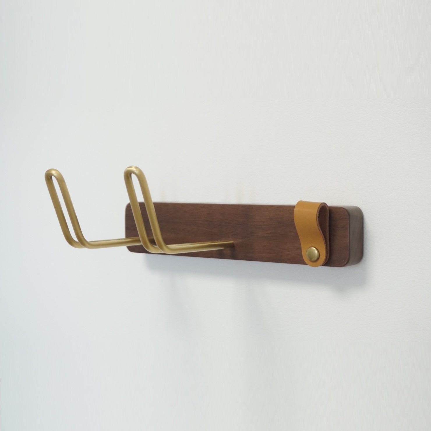 Blow rack brass wall hanging non-perforated hair dryer shelf household hair salon toilet bracket hanger