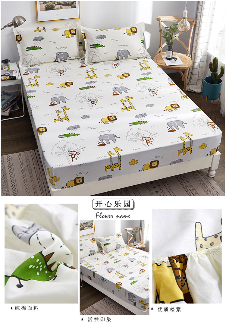 Bộ đồ giường cotton cho trẻ em hoạt hình Bộ đồ đơn bé gái màu hồng trải giường 1,5 m 1,2 giường công chúa - Trang bị Covers Ga phủ giường