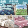 Giường cotton trẻ em tùy chỉnh 笠 trải giường hoạt hình 1,2 / 1,5 m mỏng thảm mùa hè cotton mật độ cao giường tròn giường 	ga giường bo chun