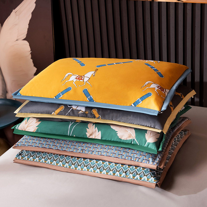 Summer Day Silk Cotton Linen Full Buckwheat Shell Pillow Single Dorm Pillow Core with pillowcase Cervical Spine Buckwheat Leather Aid Sleep