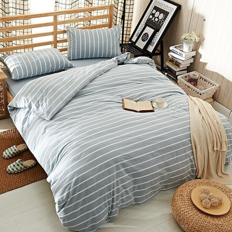 Live streaming dedicated SDZ washed cotton pure cotton linen without fluorescent material brief quilted by single pillowcase Three single two