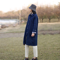 Autumn and winter denim coat women 2021 new autumn new products show thin wild women denim windbreaker womens long model