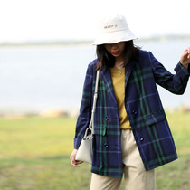 England wind small suit leisure thin loose suit lazy wind in August coat women suit spring and autumn