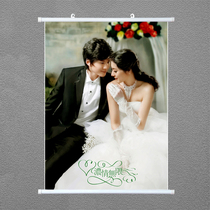 Poster Hanging Shaft Baby Writing Genuine Personality Wedding Dresses Silk Oil Canvas Non-woven Fabric Hanging Shaft Star Shawar Wang Yi Bou