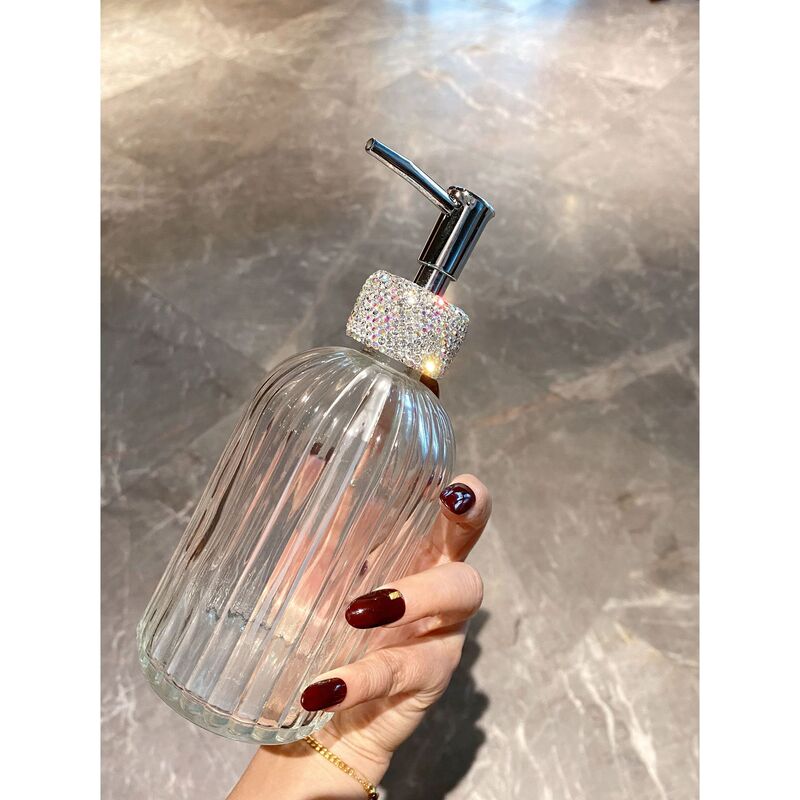 Shampoo Dispenser Bottle, Press-Type Shower Gel and Hand Soap Bottle, Light Luxury