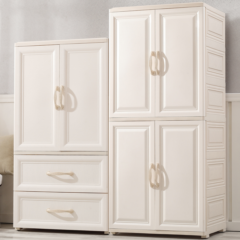 Thickened plastic children's storage cabinet door type simple wardrobe home baby clothes locker tidy cabinet cabinet