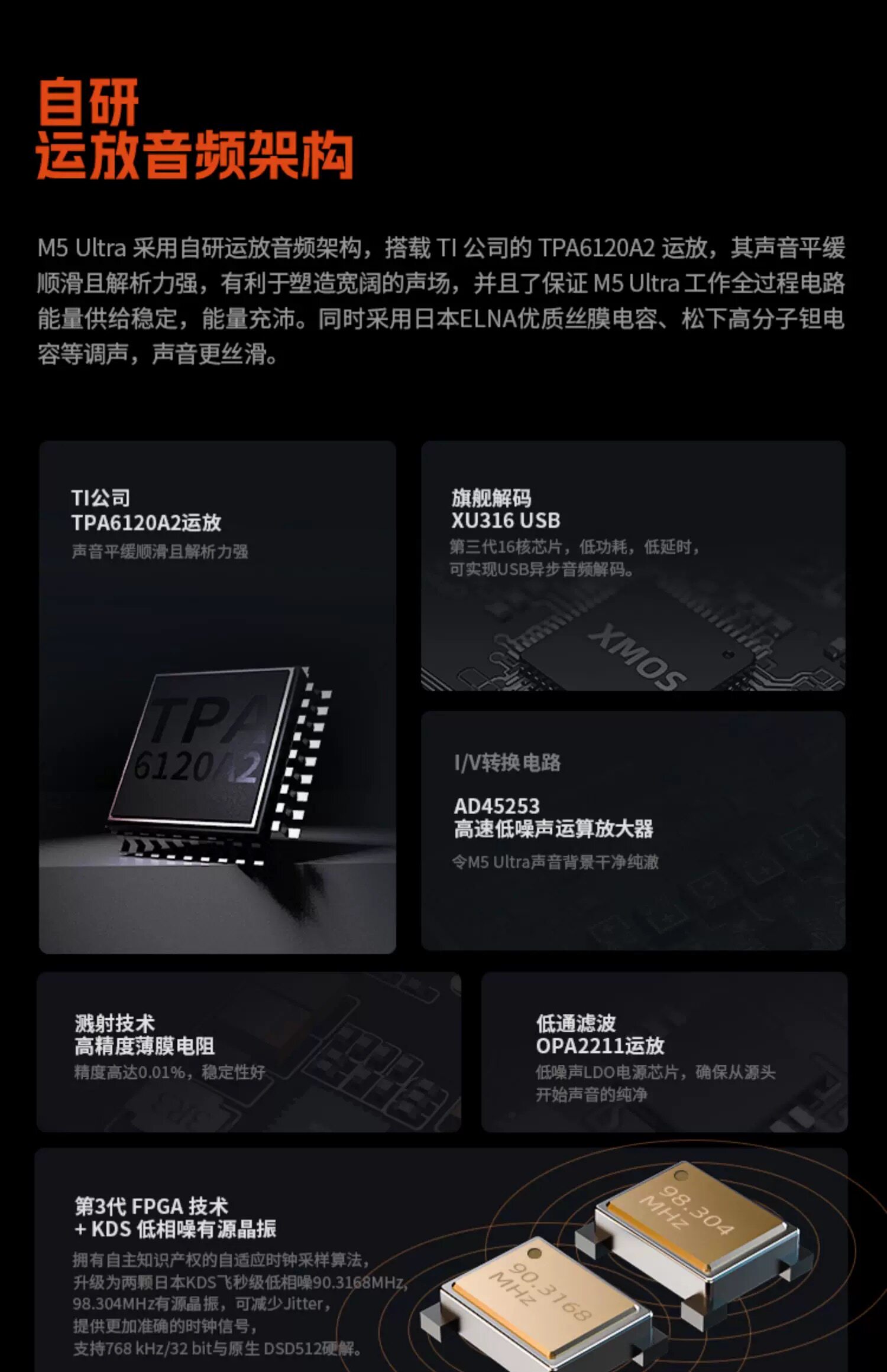 山灵M5Ultra 十周年纪念版 音乐HiFi播放器 M5U触屏高品质随身MP3