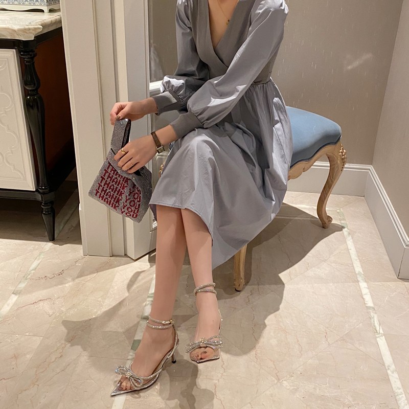 heels凉鞋2024春款女士水钻蝴蝶结女鞋批发细跟包头法式绝美凉鞋详情10