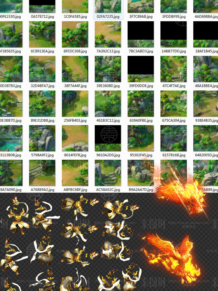 游戏美术资源梦幻西游UI界面图标技能场景角色美术资源素材参考