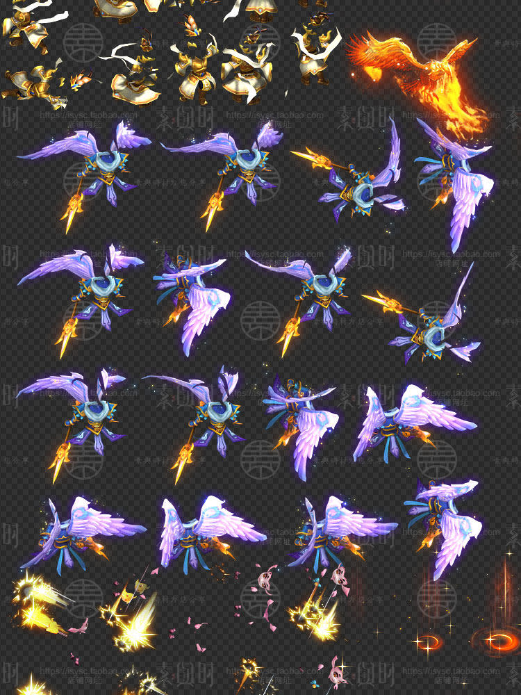 游戏美术资源梦幻西游UI界面图标技能场景角色美术资源素材参考