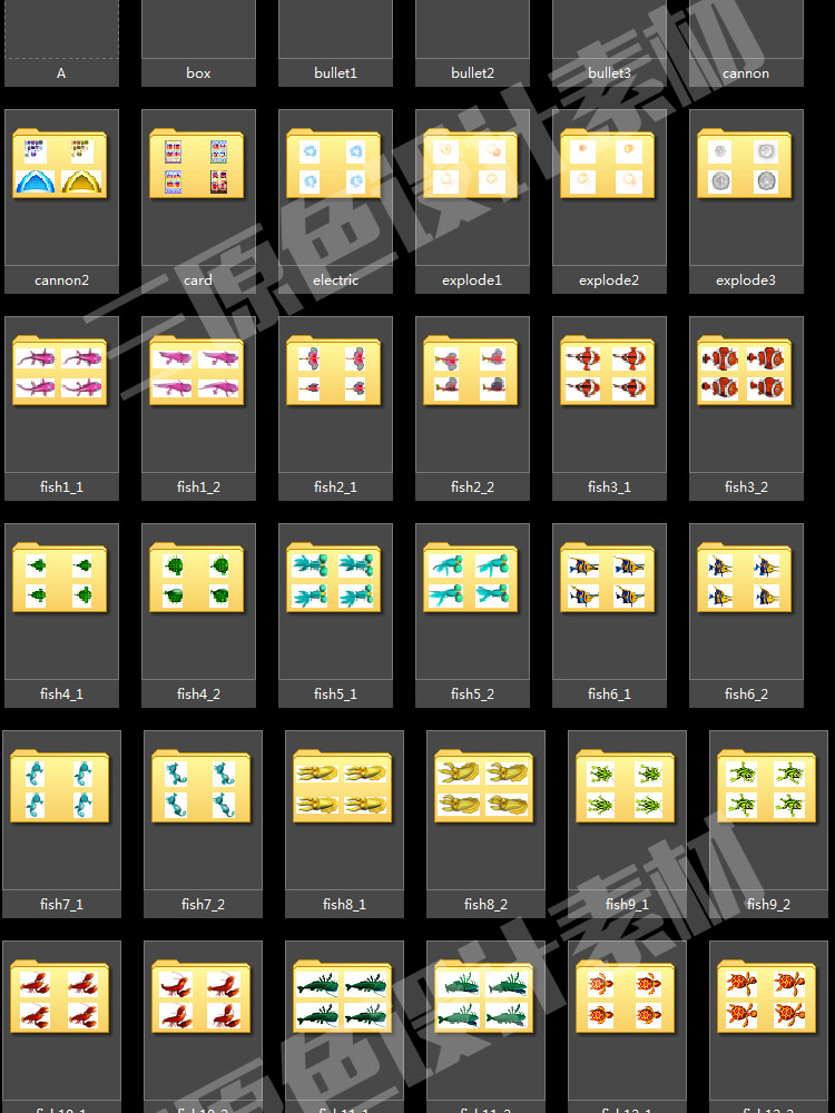 捕鱼手游素材 街机千炮捕鱼达人全套资源 游戏美术鱼炮场景 图标 捕鱼手游素材 街机千炮捕鱼达人全套资源 游戏美术鱼炮场景 图标