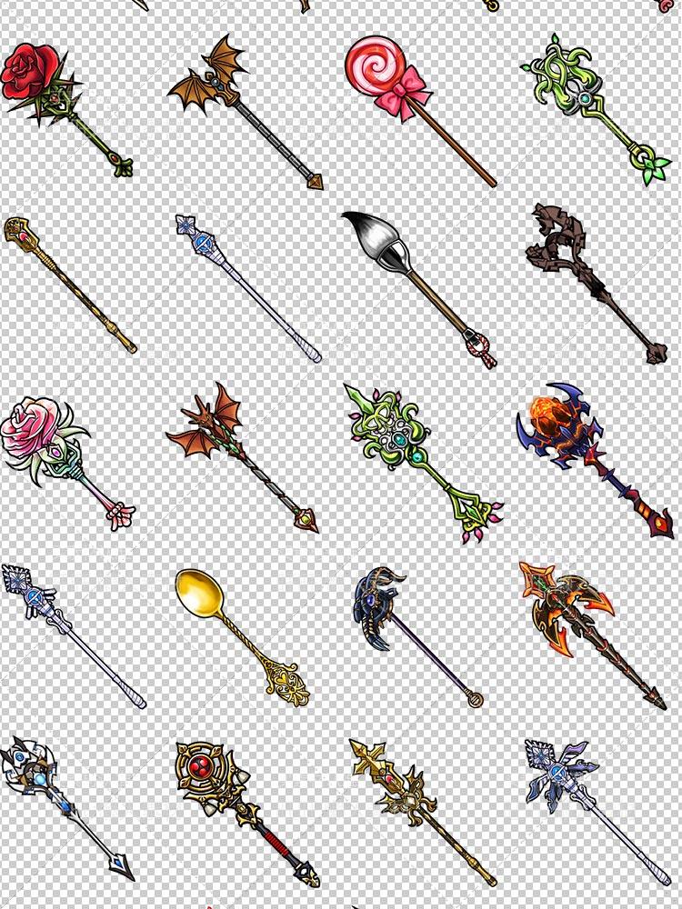 1000多枚日韩Q版手游 道具 套装 成套 武器 超大装备物品 图标