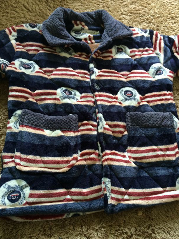 Áo ba lỗ nam dày lông cừu san hô dày, bộ đồ ngủ bằng vải bông mùa đông flannel đơn mảnh áo khoác slightly bộ ngủ nam