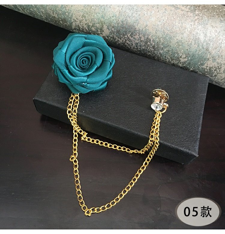 Ban đầu tua cổ kim hoa hồng hoang trâm tốt nhất người đàn ông nam đám cưới chú rể đám cưới người đàn ông trâm cài - Trâm cài phụ kiện cài áo