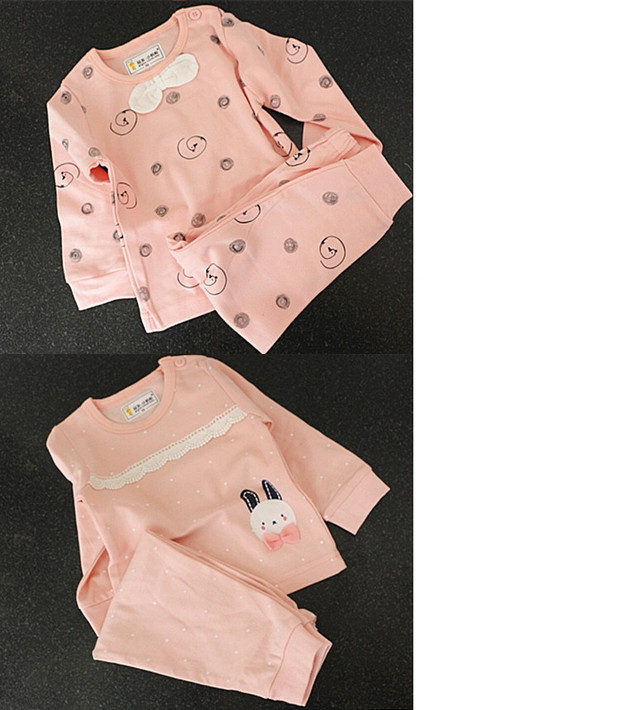 Kiến nhỏ Yiyou mùa thu đông 2018 trẻ em mặc đồ lót trẻ em set quần bé trai và bé gái cotton mùa thu bexinhshop shop