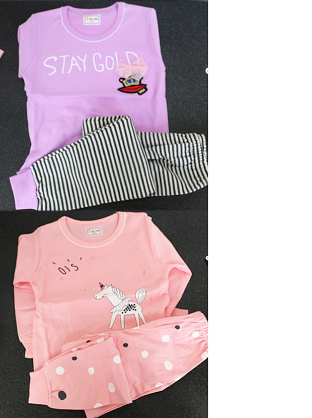 Kiến nhỏ Yiyou mùa thu đông 2018 trẻ em mặc đồ lót trẻ em set quần bé trai và bé gái cotton mùa thu bexinhshop shop
