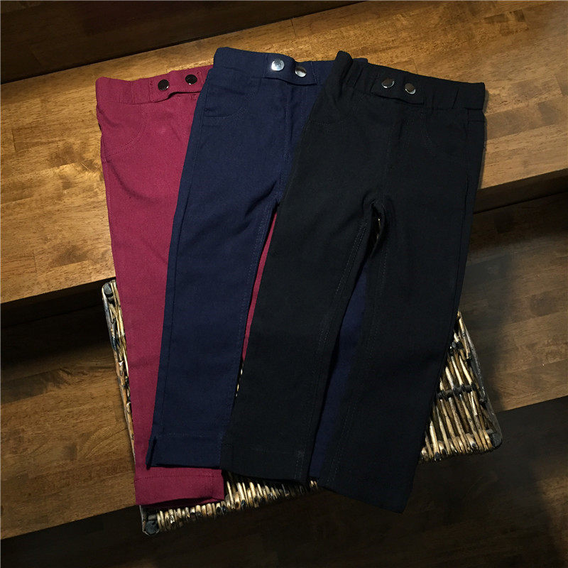 Children's Pants Girls Leggings Baby Pants Elastic Pants Casual Pants Leggings Spring and Autumn Slim Fit Elastic Waist