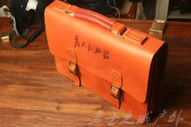For People Service Single Shoulder Diagonal Satchel Layer Cow Leather Retro Handbag Classic Durable Briefcase Leather Bag Computer Bag