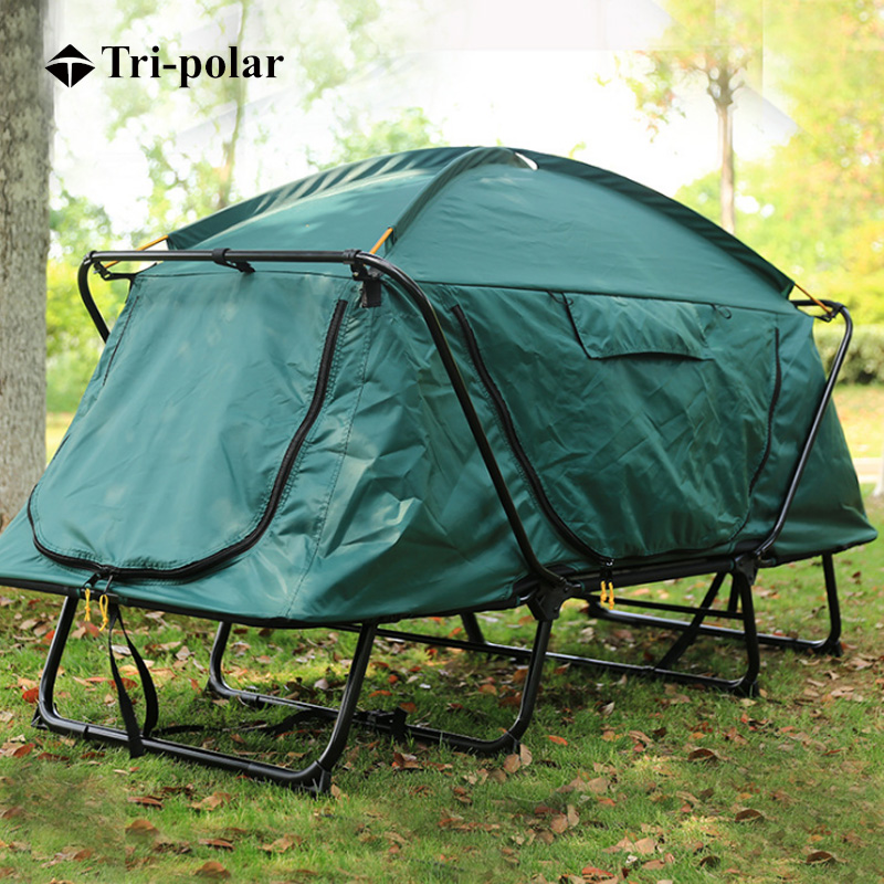 Fishing tent tent rainproof camping fishing bed outdoor leisure single double folding fishing tent roof off-the-ground tent