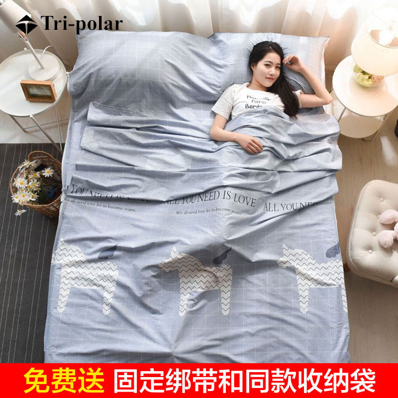 Hotel Sepal Dirty Sleeping Bag Pure Cotton Portable Train Sleeper Travel Business Trip Sheets Single Double Guest House Sepal Sleeping Bag