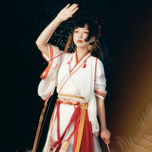 Аренда традиционных китайских костюмов, юбки по талии, богов в китайском стиле и художественного фестиваля девочек, проката одежды Douyin Photo Performance