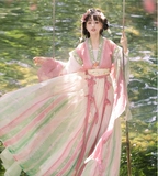 Hanfu Прокат Тан Фузи длиной до талии Русская юбка Ежедневно Свежий китайский стиль Древний костюм Фея Костюм для выступлений Фото Douyin Женский