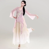 Классическая этническая длинная шифоновая спортивная одежда, для выступлений