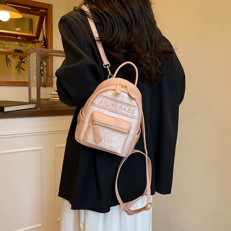 2025 New High-End Niche Embroidered Backpack Hong Kong Style Trendy Brand Mini Backpack Trendy Small Shoulder Bag