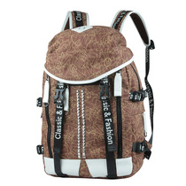  Korean version of mens backpack mens backpack Canvas casual mens bag junior high school student school bag travel business computer bag tide