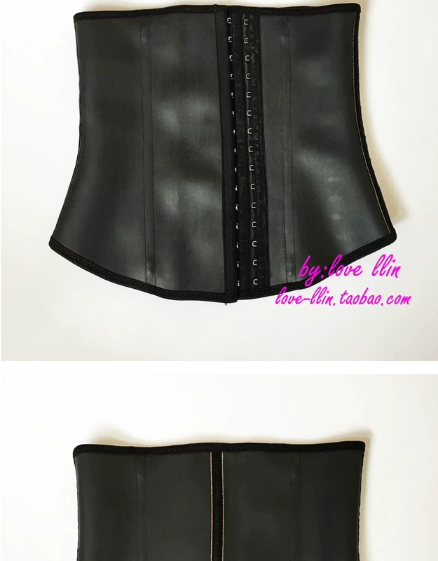 Thắt lưng chuyên nghiệp cao su đai corset đai trước dài thể thao ngắn tập thể dục eo bụng đai nữ nhựa