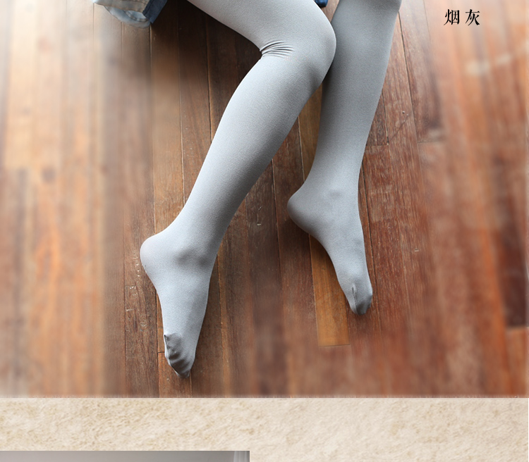 Quần nhung bé 200D mùa xuân và mùa thu dày chống móc vớ Vớ nữ siêu nhỏ siêu mỏng màu da legging vớ quần tất da chân 