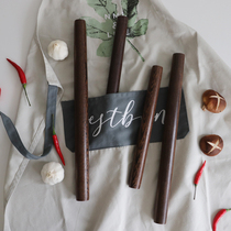 Household natural chicken wing Wood Rolling pin solid Ebony noodle stick long size dumpling skin noodle Rod