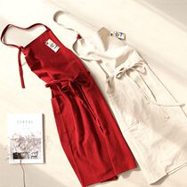 Full cotton thick Art bag hip long apron household kitchen oil-proof sewage belt bag export Japanese and Korean custom logo