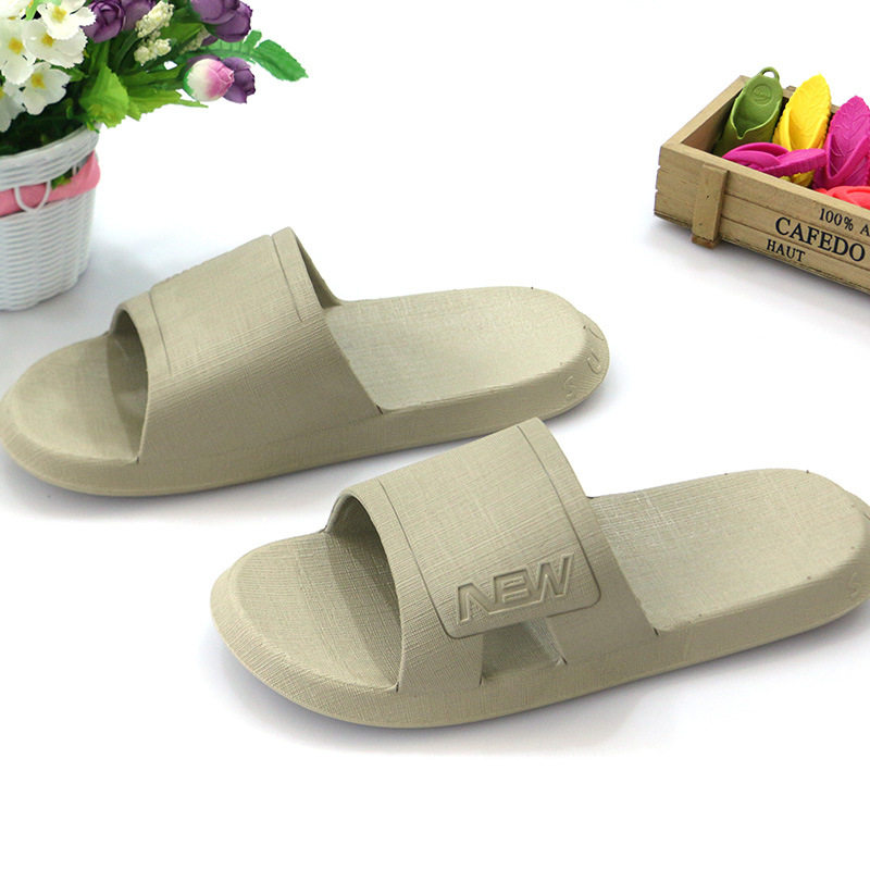 Imported authentic Vietnamese Wentu natural rubber slippers men's soft bottom latex home home lovers non-slip women's bathroom slippers