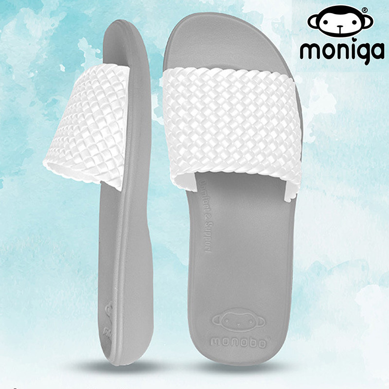 Thailand imported rubber latex slippers women's beach shoes wedge-shaped sandals soft bottom non-slip home wear