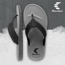 Thailand imported human slippers male anti-slippers wear resistant natural rubber latex beach shoes human drag tide
