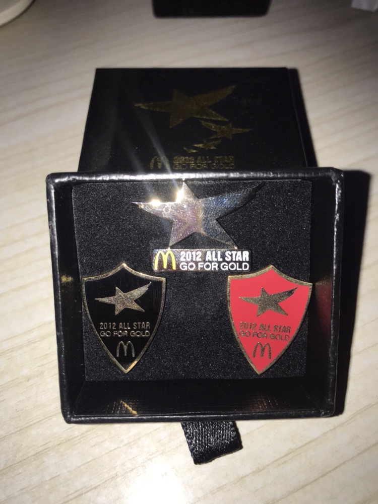 McDonald's 2012 ALL STAR badge pin
