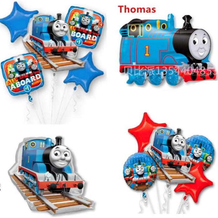 Thomas locomotive balloon US imported Thomas locomotive Thomas baby birthday aluminum film balloon