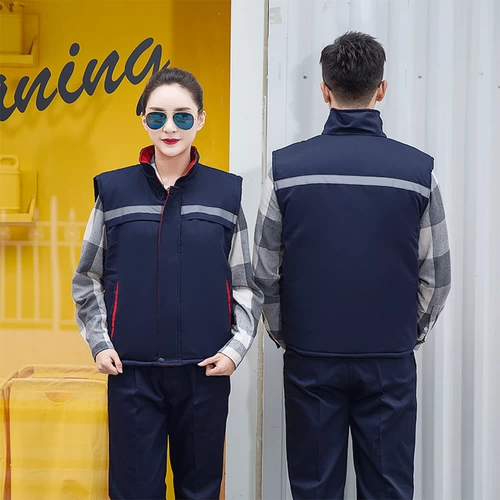 Зимний светоотражающий жилет для работы, пуховик, делается под заказ