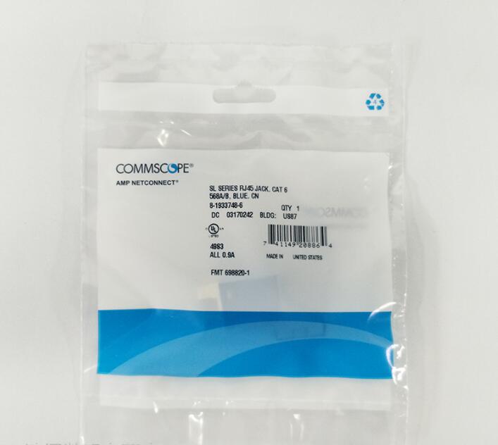 Commscope 8-1375055-6 CAT6 RJ45 Network Module with anti-counterfeiting