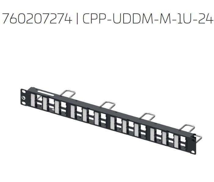 Comp Six class one thousand trillion 24 COMMSCOPE CPP-UDDM-M-1U-24P CAT6 Internet distribution rack